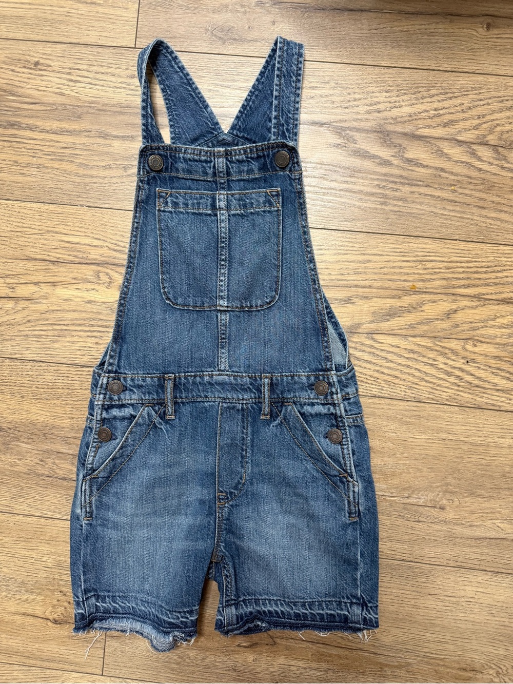 GAP Denim Short Overalls – Girls 8–9 Years